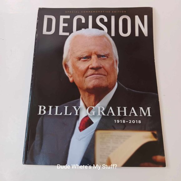 2018 DECISION MAGAZINE BILLY GRAHAM SPECIAL COMEMORATIVE TRIBUTE EDITION - Picture 1 of 4